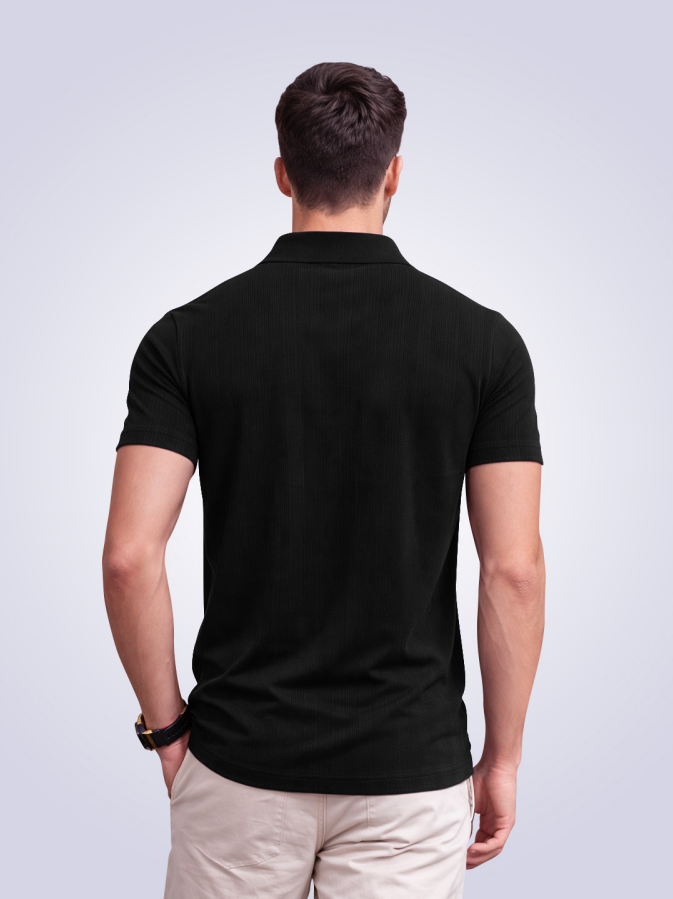 Mens Black Polo t-shirt