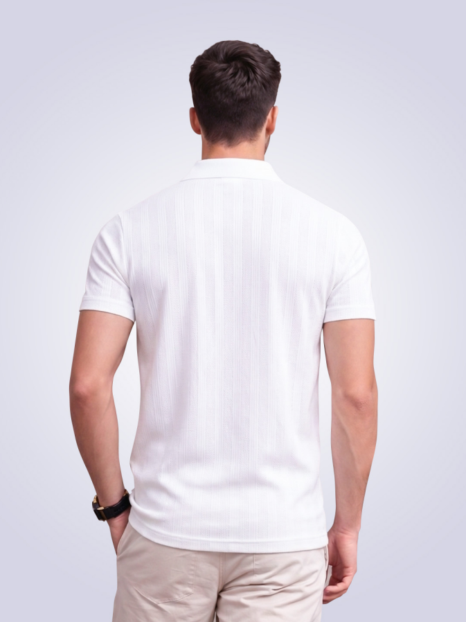 Mens White Polo t-shirt