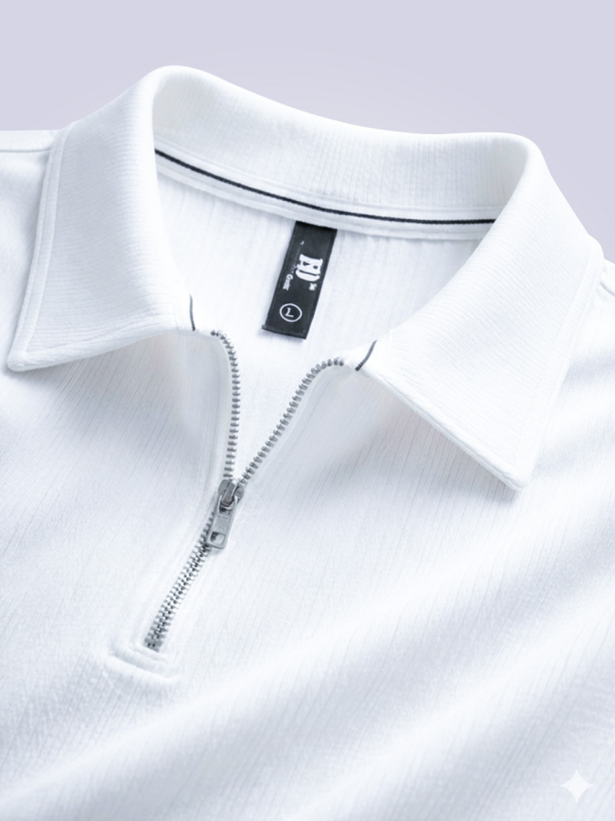 Mens White Polo t-shirt